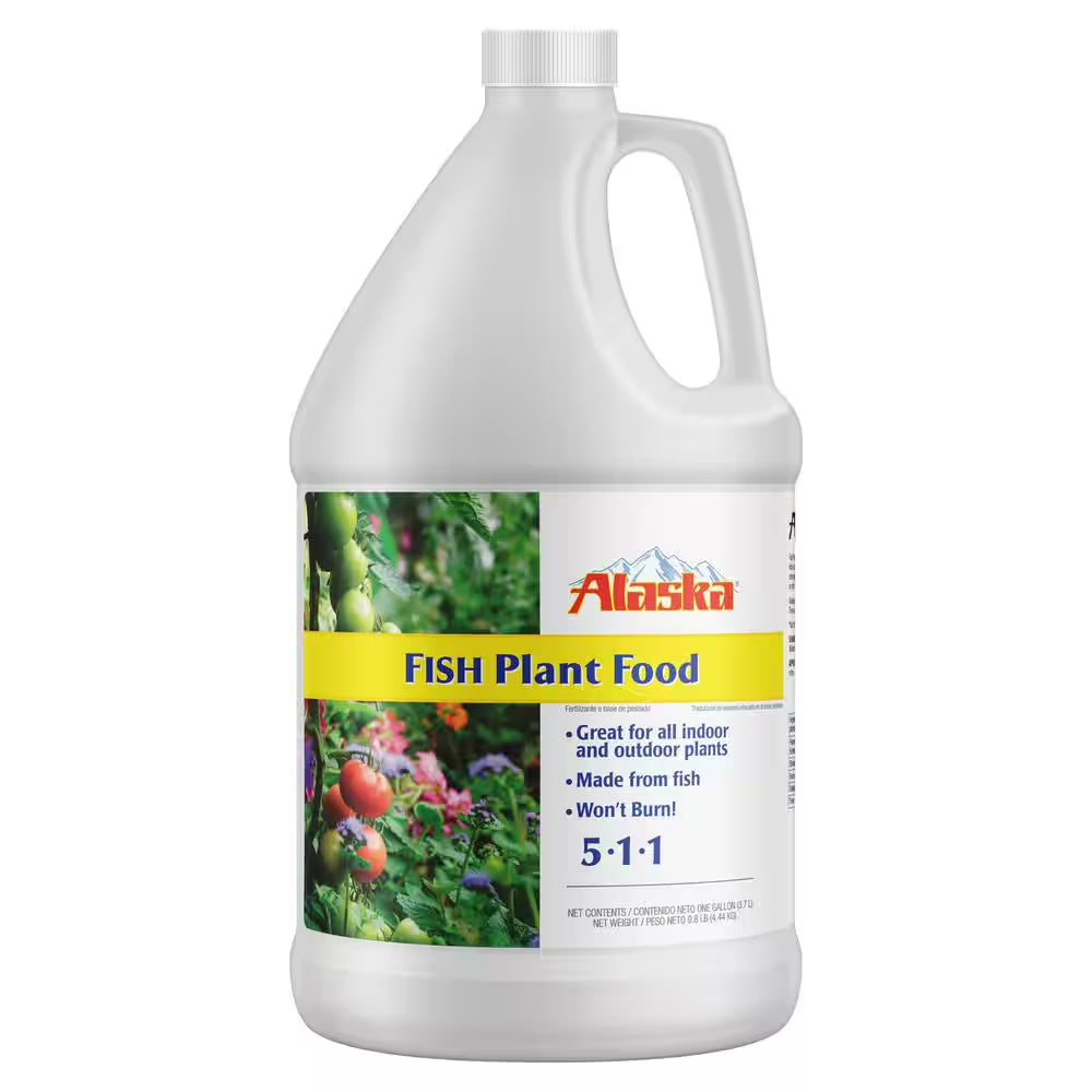 128 Oz. (1 Gal.) Organic Gardening Liquid Fish Emulsion Plant Food Fertilizer Concentrate 5-1-1