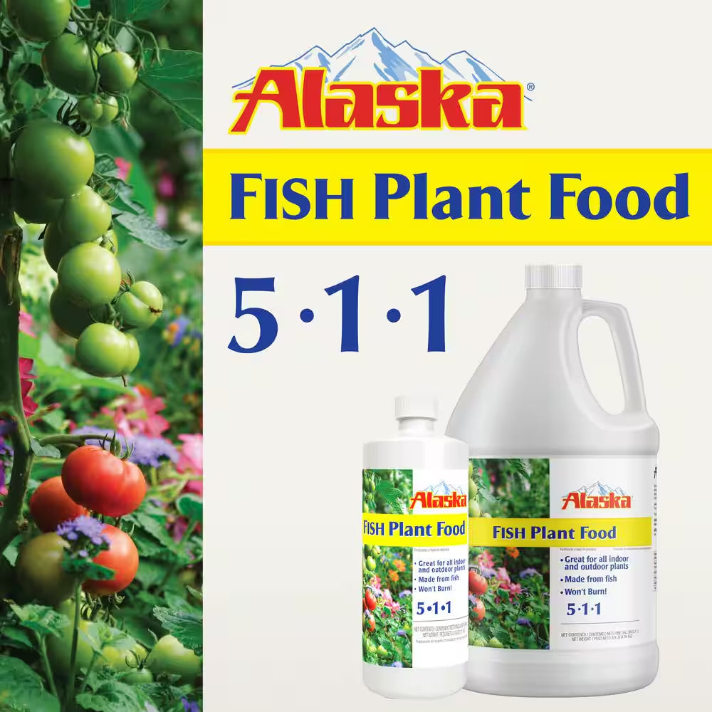 128 Oz. (1 Gal.) Organic Gardening Liquid Fish Emulsion Plant Food Fertilizer Concentrate 5-1-1