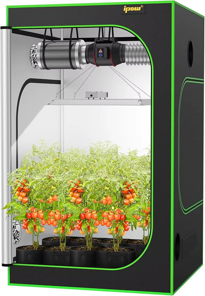 Planting Tent Kit Complete System, 2X2 Foot LED Plant Growth Light Dimming Full Spectrum Indoor Planting Tent Kit