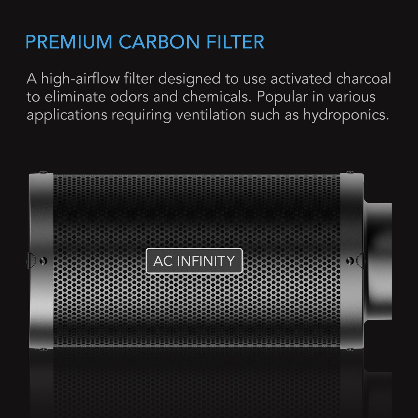 AC Infinity Carbon Filter, 6" Australian Charcoal