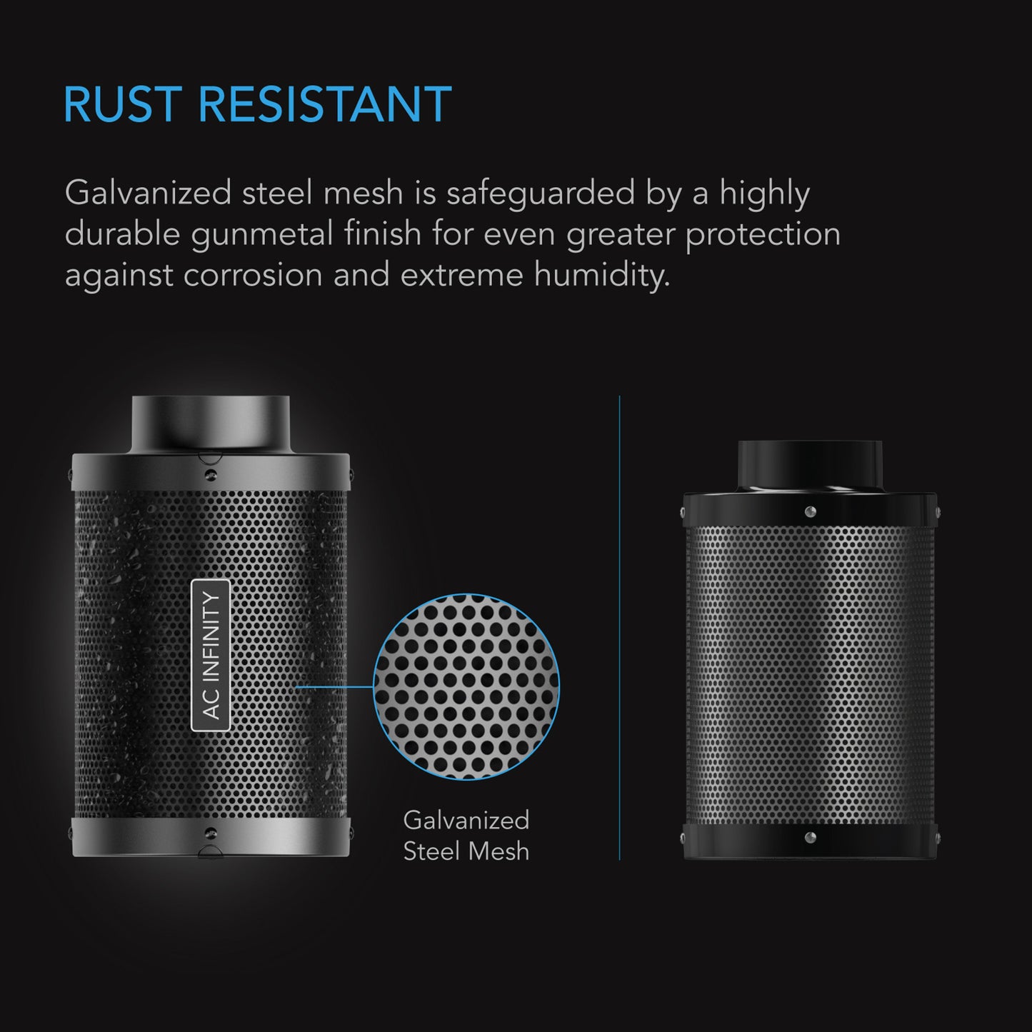 AC Infinity Carbon Filter, 6" Australian Charcoal