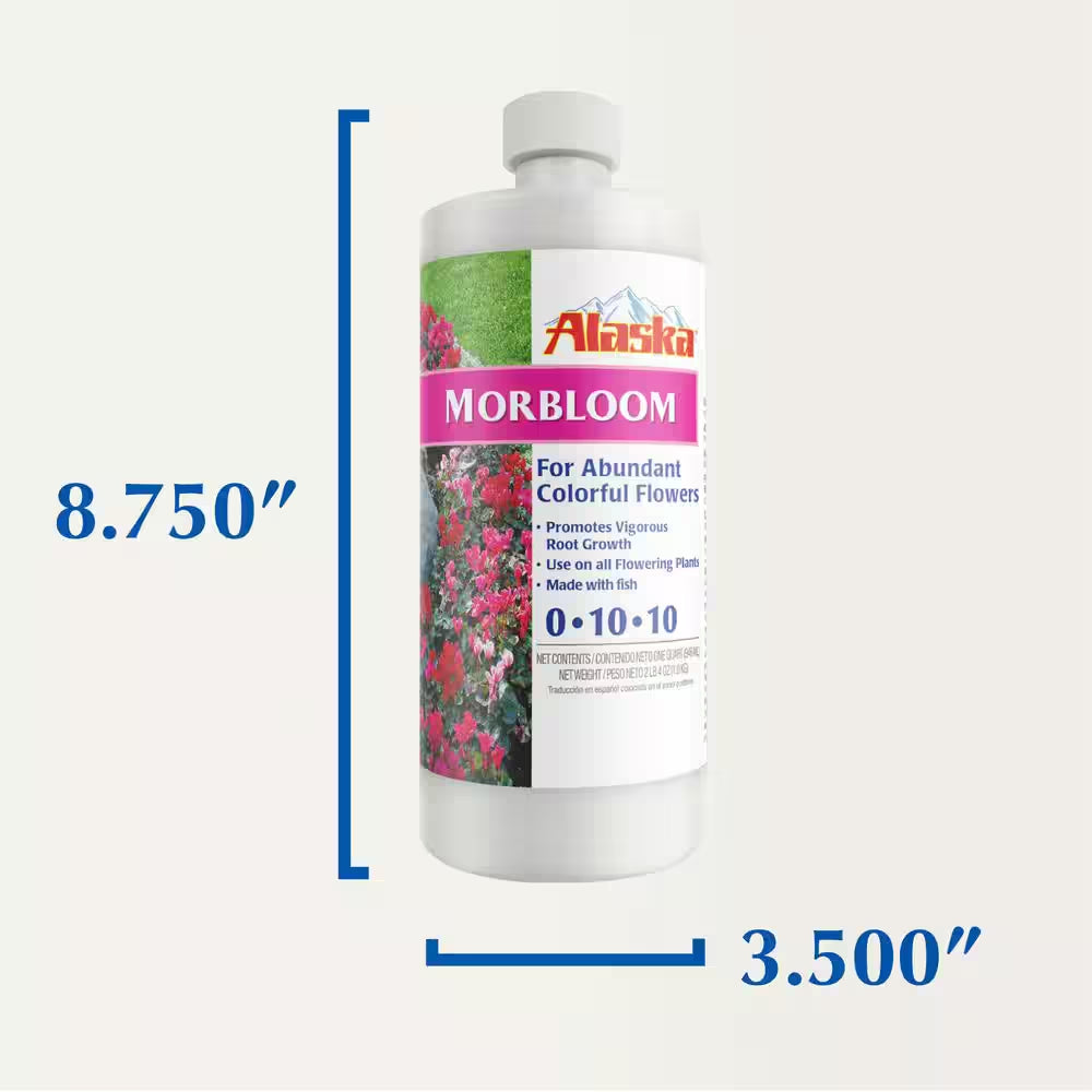 Morbloom 32 Oz. (1 Qt.) Liquid Flowering Plant Food Fertilizer Concentrate 0-10-10