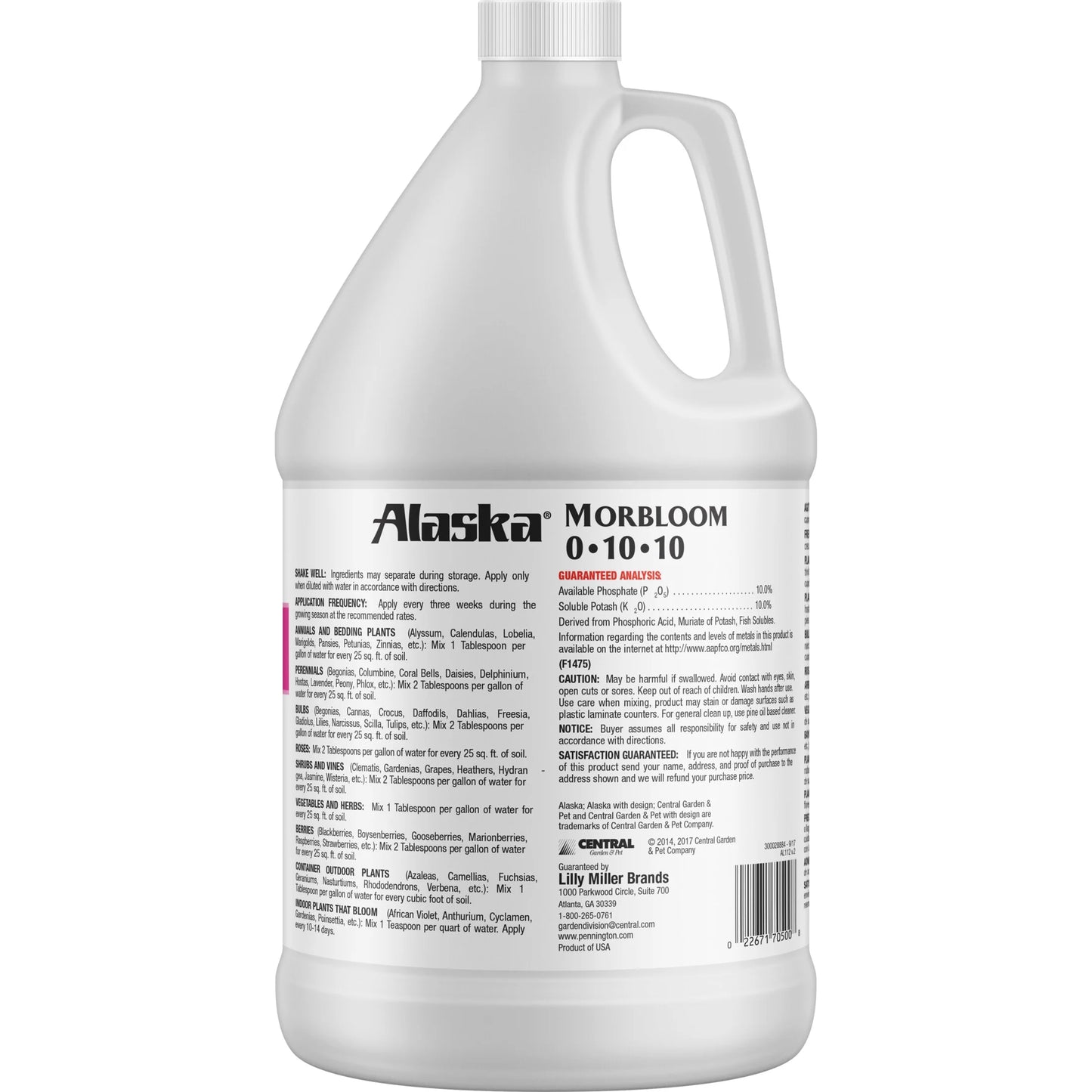 Morbloom Flowering Plant Food, 0-10-10 Fertilizer, 1 Gal.