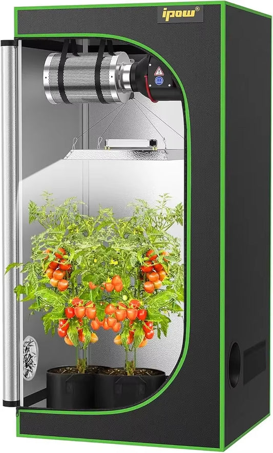 Planting Tent Kit Complete System, 2X2 Foot LED Plant Growth Light Dimming Full Spectrum Indoor Planting Tent Kit