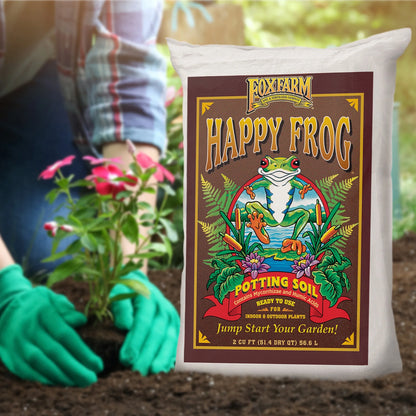 FX14047 Happy Frog Ph Adjusted Garden Potting Soil Mix 2 Cubic Feet