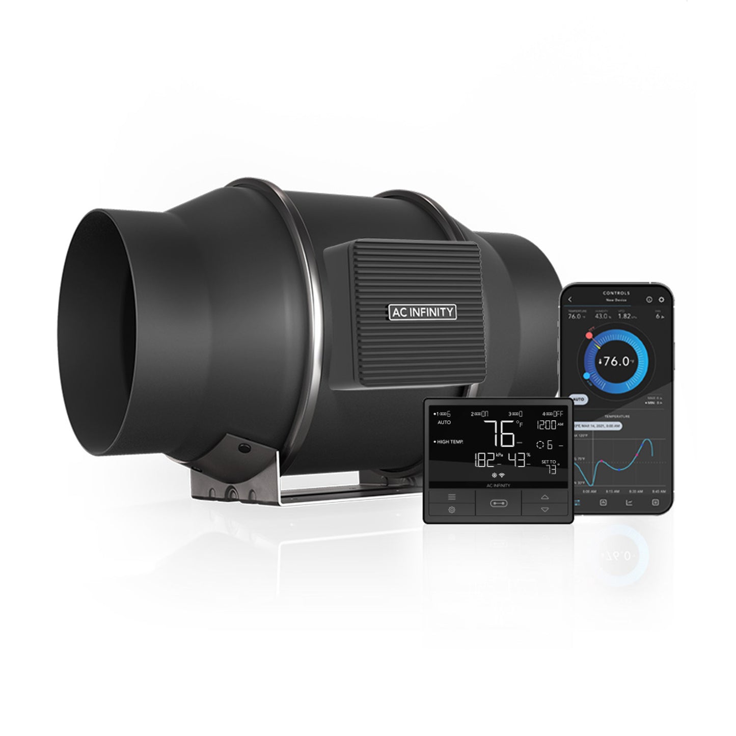 AC Infinity Air Filtration Kit 6”, CLOUDLINE PRO Inline Fan and Carbon Filter Combo