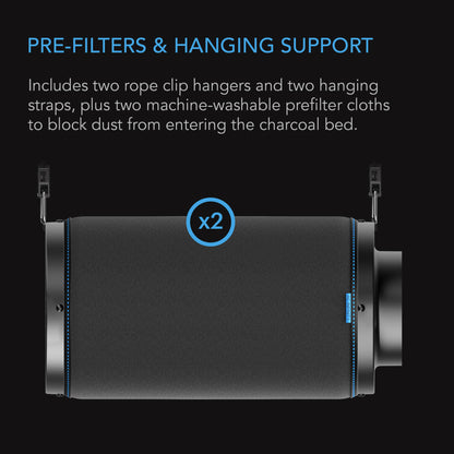 AC Infinity Carbon Filter, 4" Australian Charcoal