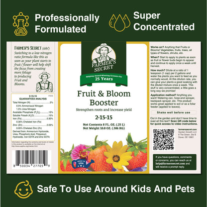 Farmer’S Secret Fruit & Bloom Booster Fertilizer (16Oz) - Super Concentrated